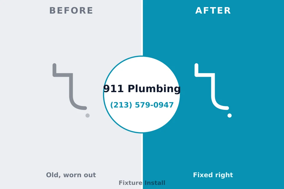 Before and after: plumbing company East Point, GA